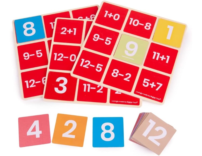 Bigjigs Additions- und Subtraktions-Mathe-Bingo-Spiel