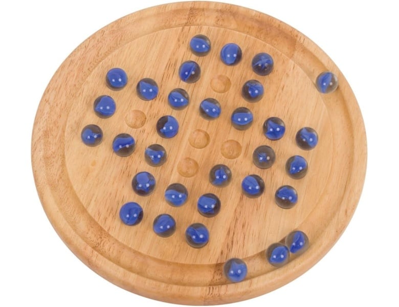 Bigjigs Solitaire-Spiel aus Holz