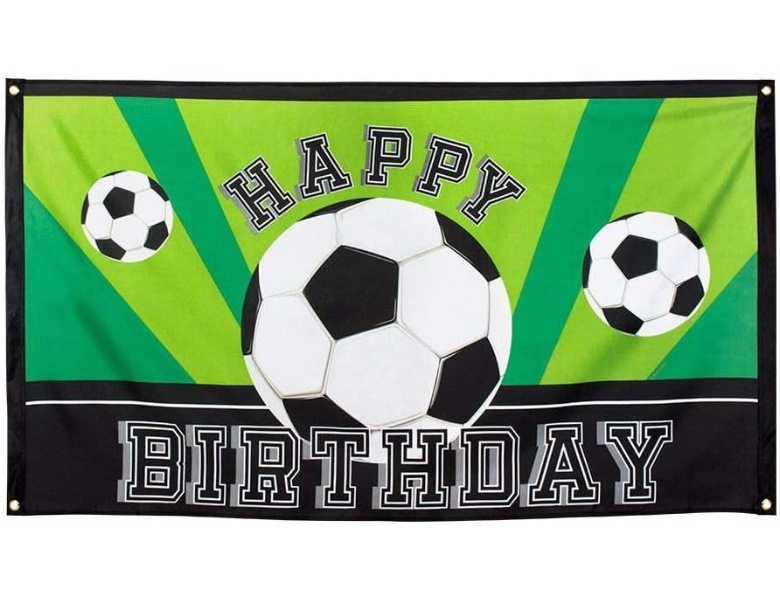 Boland Flagge Fuball Happy Birthday, 150x90cm