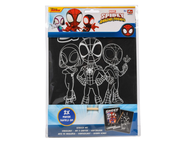 Canenco Spiderman Scratch Art, 2 Stck.