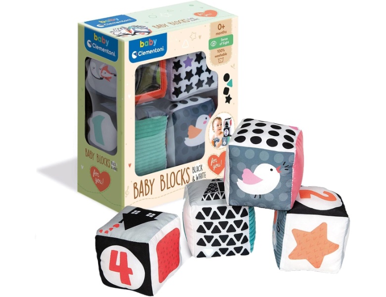 Clementoni Baby First Months  Soft Blocks Schwarz/Weiss