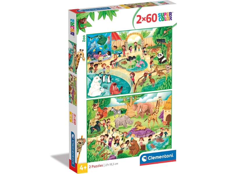 Clementoni Puzzle Zoo, 2x60tlg.