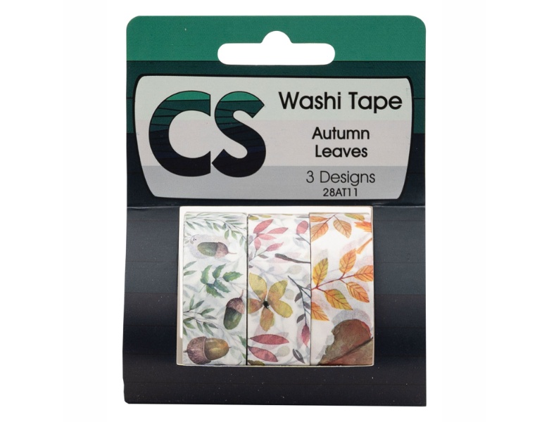 Colorations - Washi Tape Herbstbltter 3 Rollen, 5mtr.