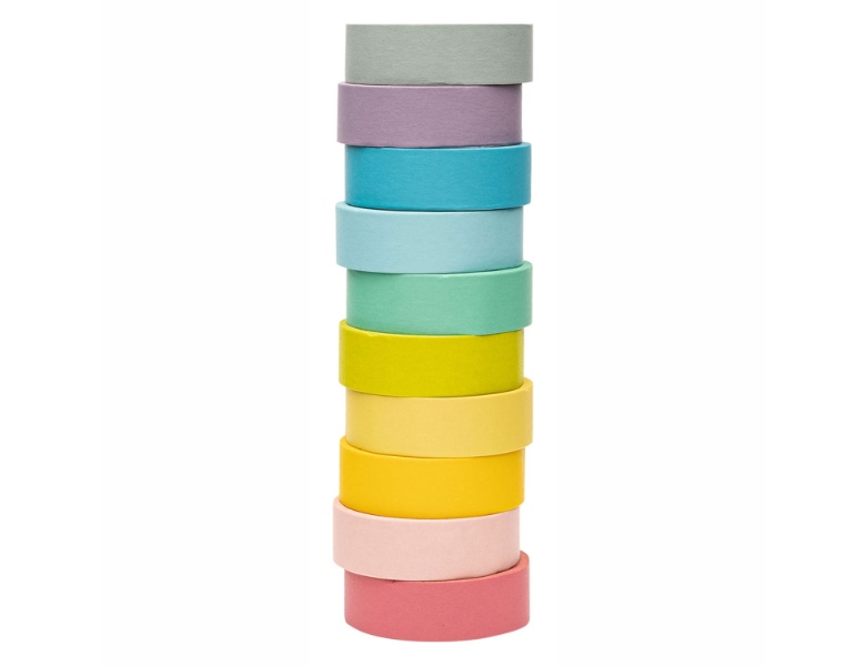 Colorations  Washi Tape Pastellfarben, 10er-Set