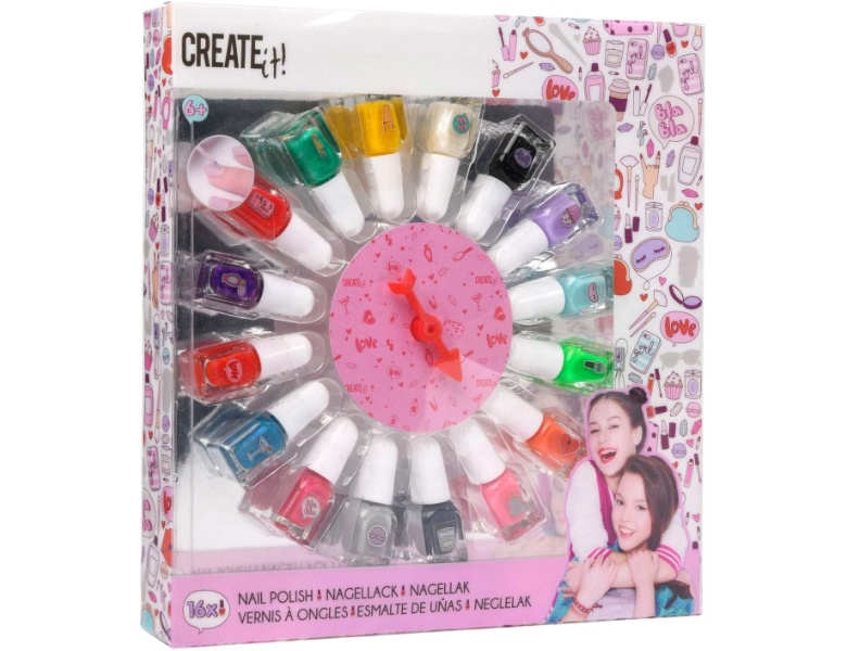 Create It Beauty Nagellack-Set mit Rad, 16-tlg.