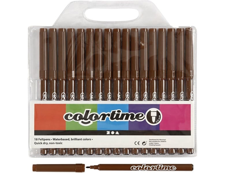 Creativ Company Braune Marker, 18 St�ck.