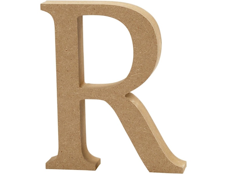 Creativ Company Buchstabe R MDF 8cm, 1Stk.