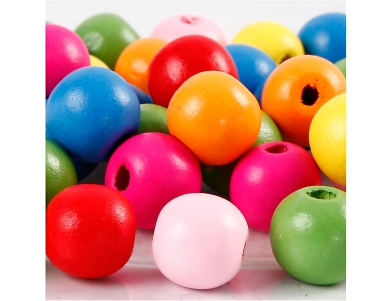 Creativ Company Holzperlen Mix 12mm, 40Stk.