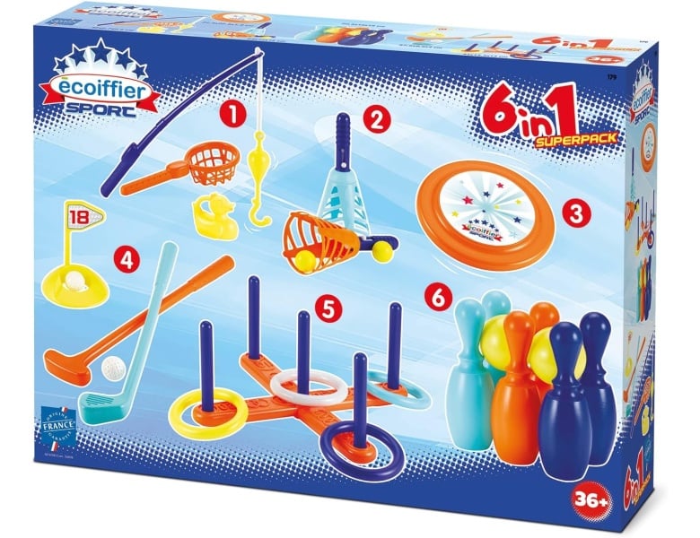 Ecoiffier Sportset, 6in1