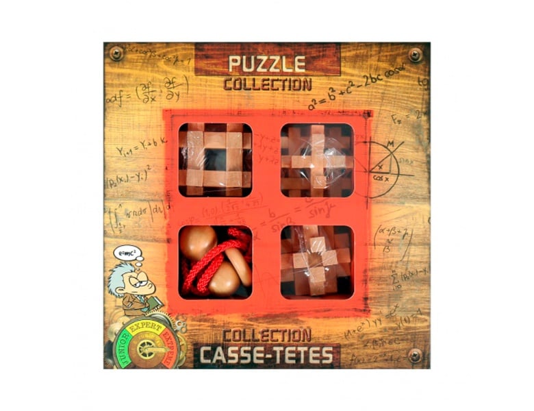 Eureka Holz-Gehirnpuzzles Extreme, 4tlg.