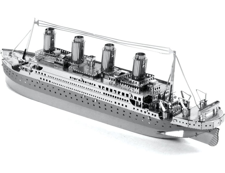 Eureka Metal Earth Titanic Ship Silver Edition