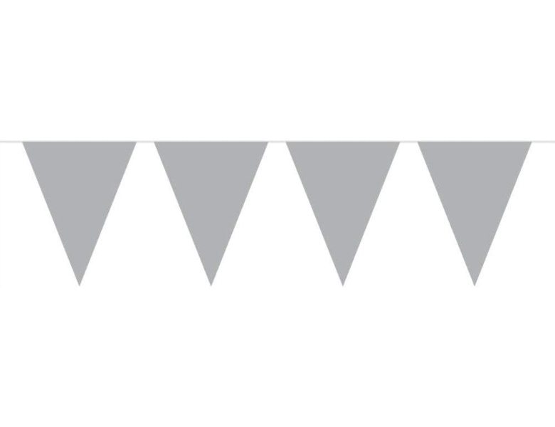 meinspielzeug - Folat Silberne Flaggenlinie, 10 mtr.