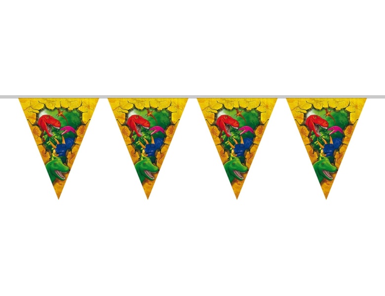 Folat Wimpelkette Dino 6m