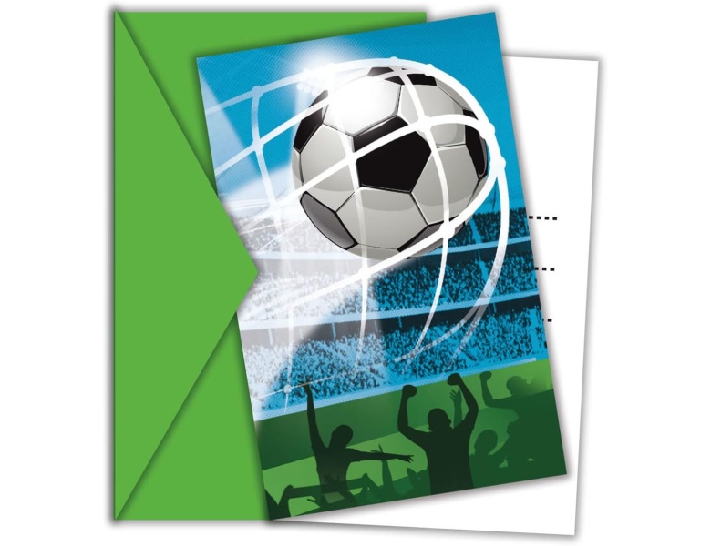 meinspielzeug - Procos Einladungen und Umschl�ge FSC Fuballfans, 6 St�ck,