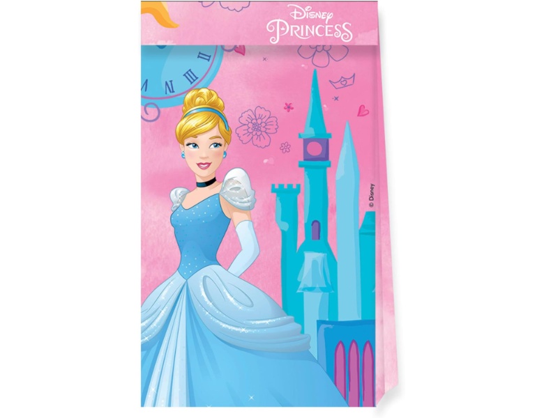 Procos Papier-Partytten FSC Disney Prinses Live Your Story, 4 Stck.