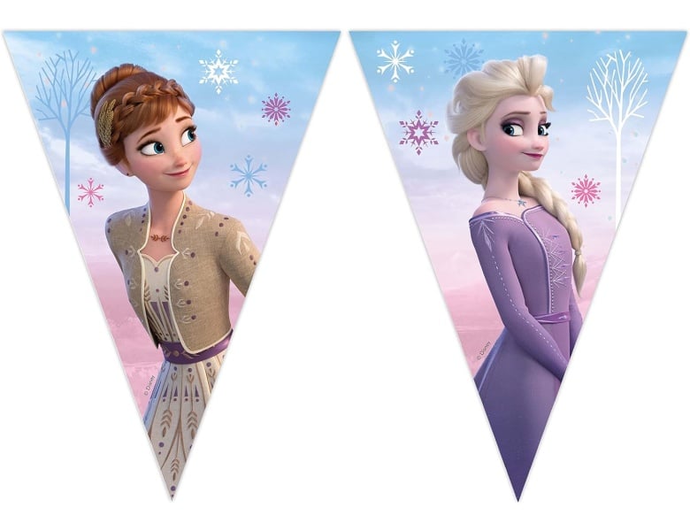 Papierwimpelkette FSC Frozen 2 Wind Spirti, 3 mtr.