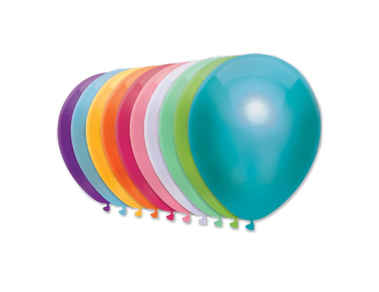 Haza Witbaard Luftballons 10 Neonfarben, 10St.