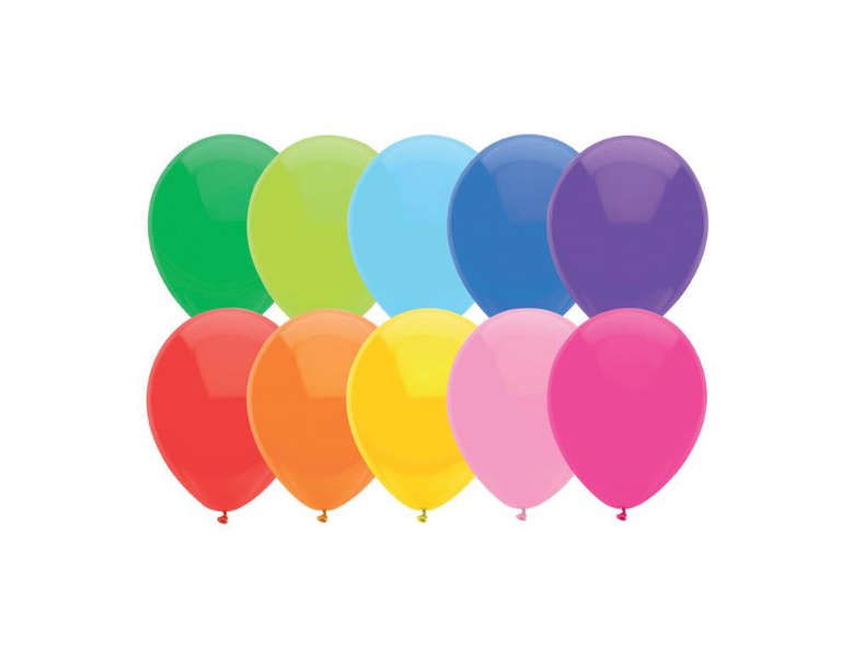 Haza Witbaard Luftballons farbig, 10 Stck.