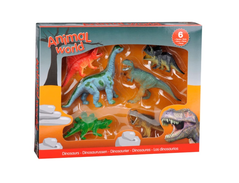 Johntoy Dinosaurier Geschenkbox, 6tlg.