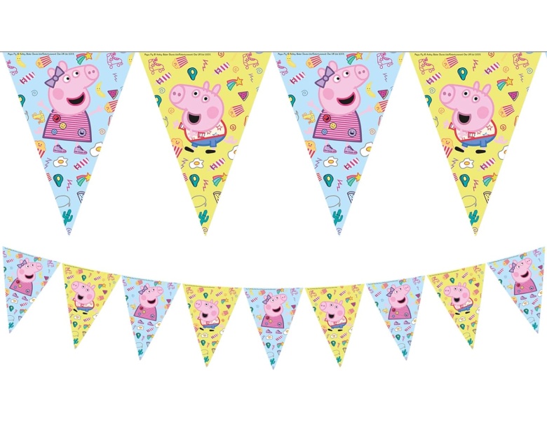 Wimpelkette Peppa Pig 2.3m