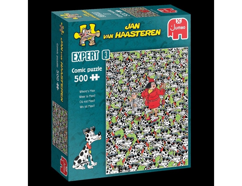 Jumbo Jan van Haasteren Puzzle Expert 03 Wo ist Max, 500 Teile.