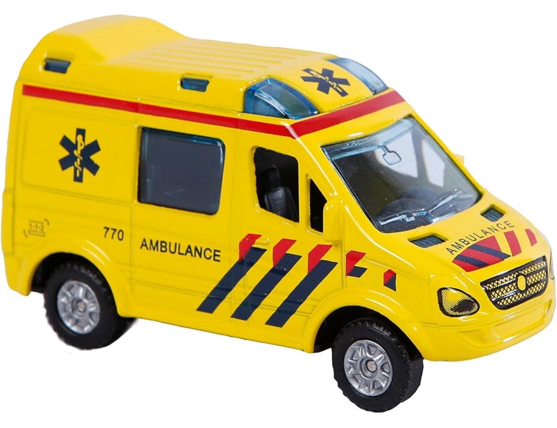 Kids Globe Druckguss-Krankenwagen NL, 8 cm