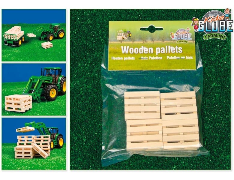 Kids Globe Holzpaletten 1:32, 8 Stk.