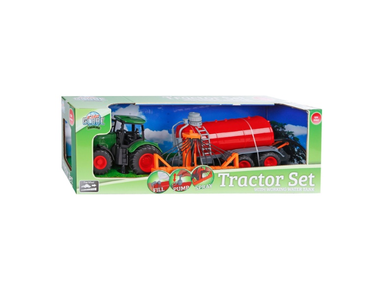 Kids Globe Traktor mit Glletank, 49 cm