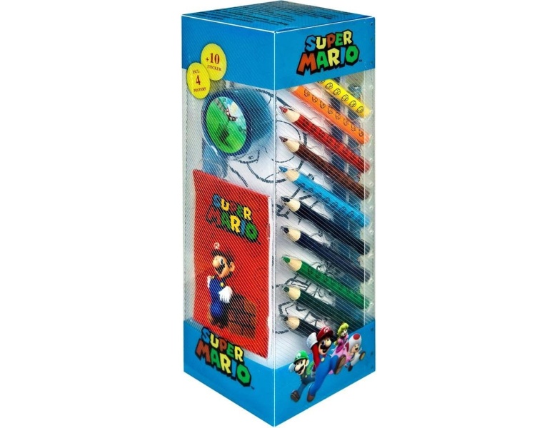 meinspielzeug - Kids Licensing Super Mario Briefpapier-Set Tower, 35-tlg.