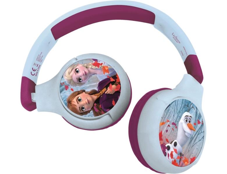 Lexibook Disney Frozen 2in1 Kabelanschluss, und Lautstärke sicherer Bluetooth- Kopfhörer mit faltbare