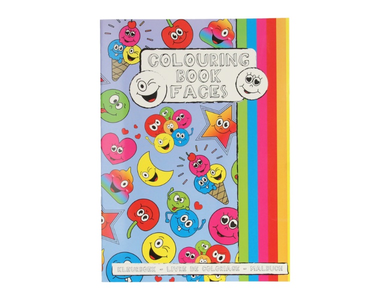 LG-Imports Malbuch mit Stickerbogen Smiley