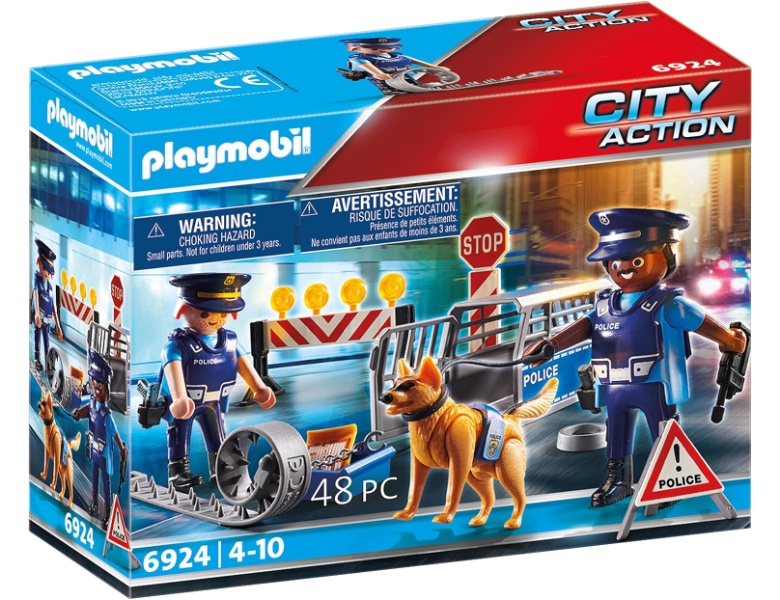 PLAYMOBIL City Action Polizei-Strassensperre 6924