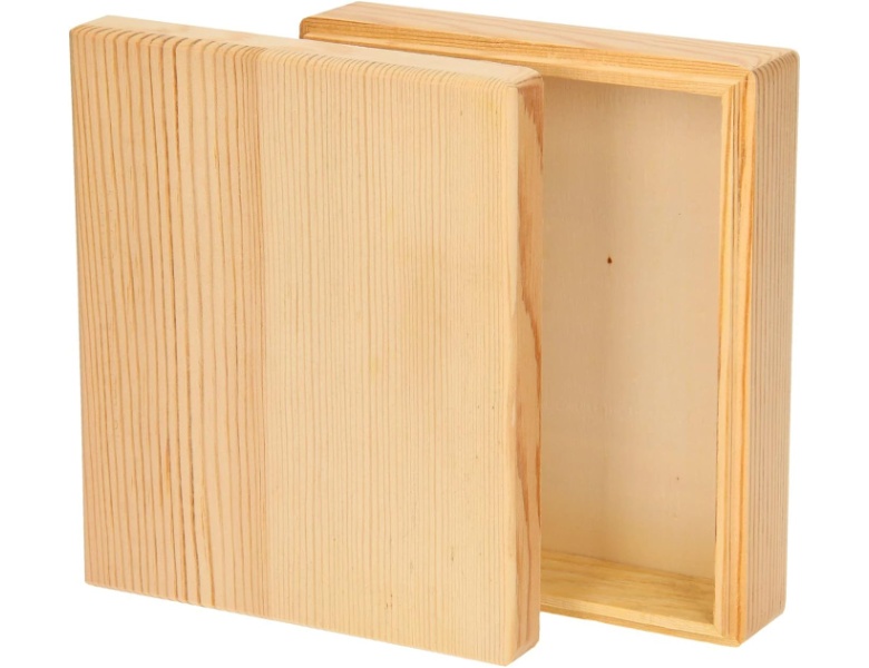 Playwood Dekorieren Sie Ihr eigenes Aufbewahrungstablett aus Holz loser Deckel