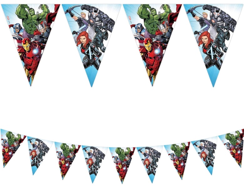 Procos Wimpelkette Avengers Infinity mit 9 Wimpeln 2.3m, Karton