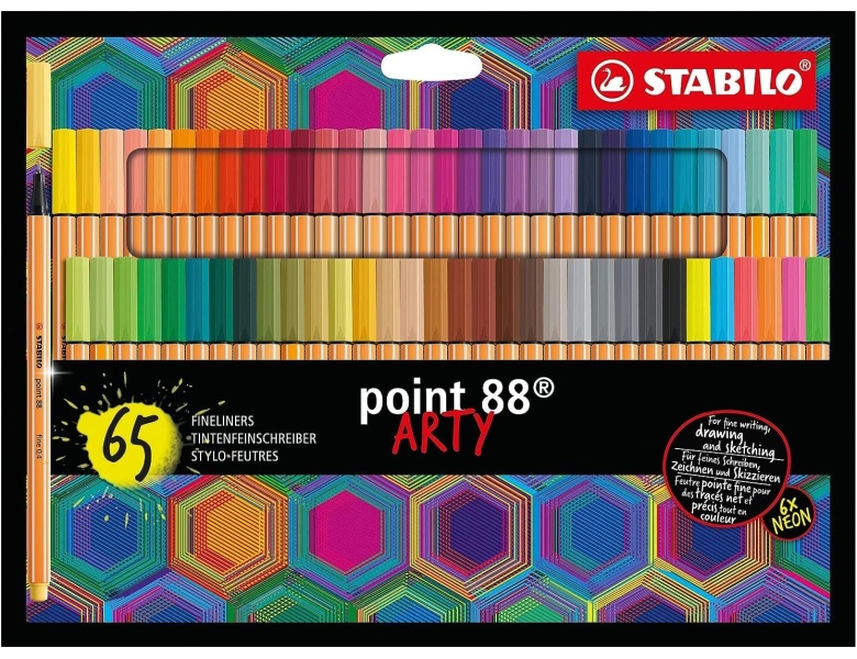 Stabilo Point 88 ARTY Koffer, 65-tlg.