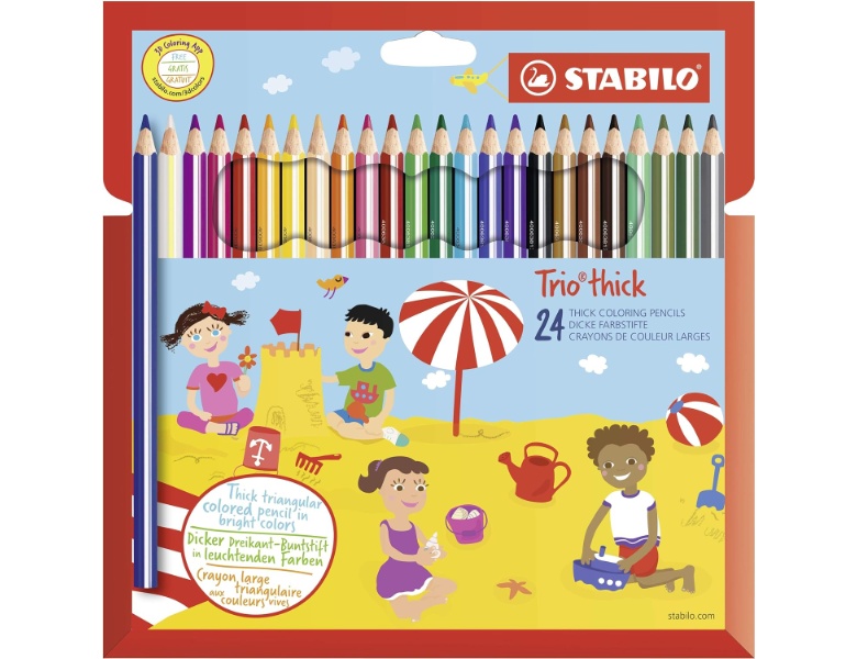 Stabilo Trio Dicker Buntstift, 24 Stk.