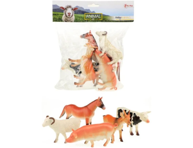 Toi-Toys Tierwelt Bauernhoftiere Deluxe, 5-tlg.