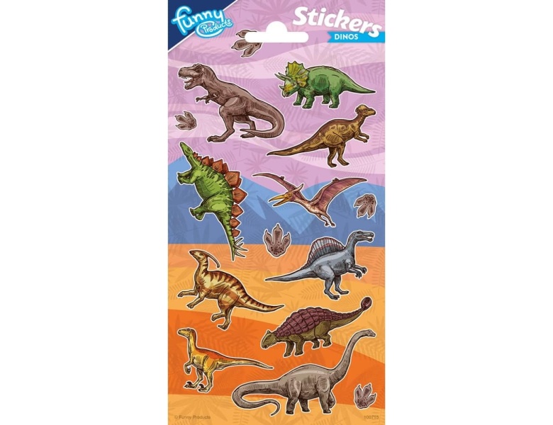 Totum Stickerbogen Dinosaurier, 14St.
