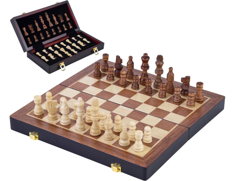 Weible Schachspiel Holz faltbar aus Eschenholz