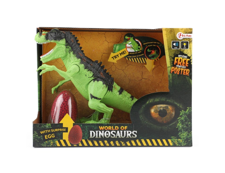 Toi-Toys World of Dinosaurs Dino mit Sound und Egg Green