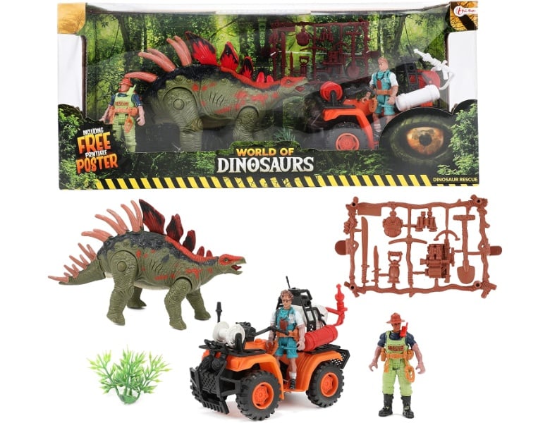 Toi-Toys World of Dinosaurs Playset Quad mit Dino