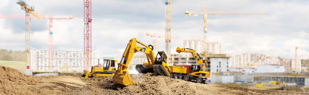 Engins de chantier Bruder � V�hicules de construction r�alistes pour petits pros du b�timent