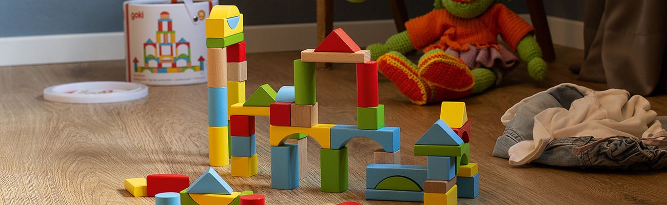 Goki Bauen � Kreatives Konstruktionsspielzeug aus Holz entdecken