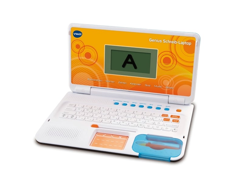 meinspielzeug - vtech Genius Schreib-Laptop orange | Lerncomputer