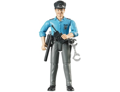 Polizist mit Zubehör