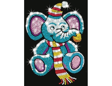 KSG Paillettenbild Elephant