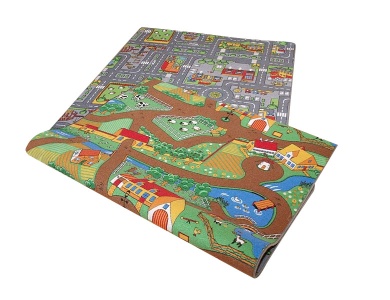 Spielteppich City/Farm 190x100cm