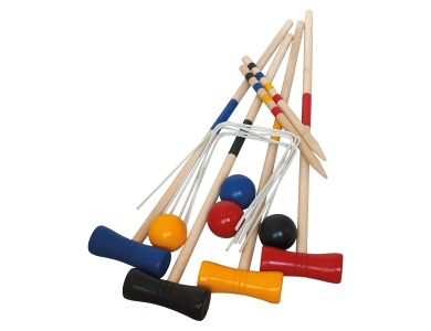 Krocketset im Netz
