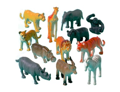 Dschungeltiere Partypack 12Teile