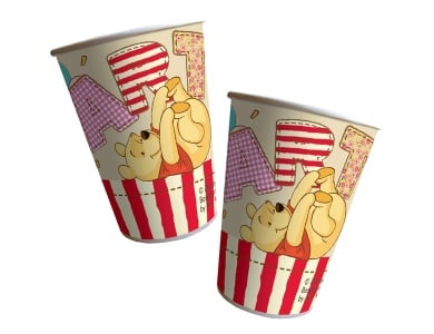 Amscan 8 Becher 200ml Winnie Pooh
